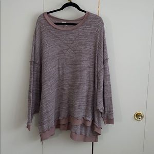 Free People Oversized Thermal Pullover